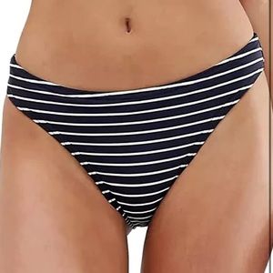 NWT Figleaves Womens Cast Away Classic Brief UK size 8 navy/white stripe
